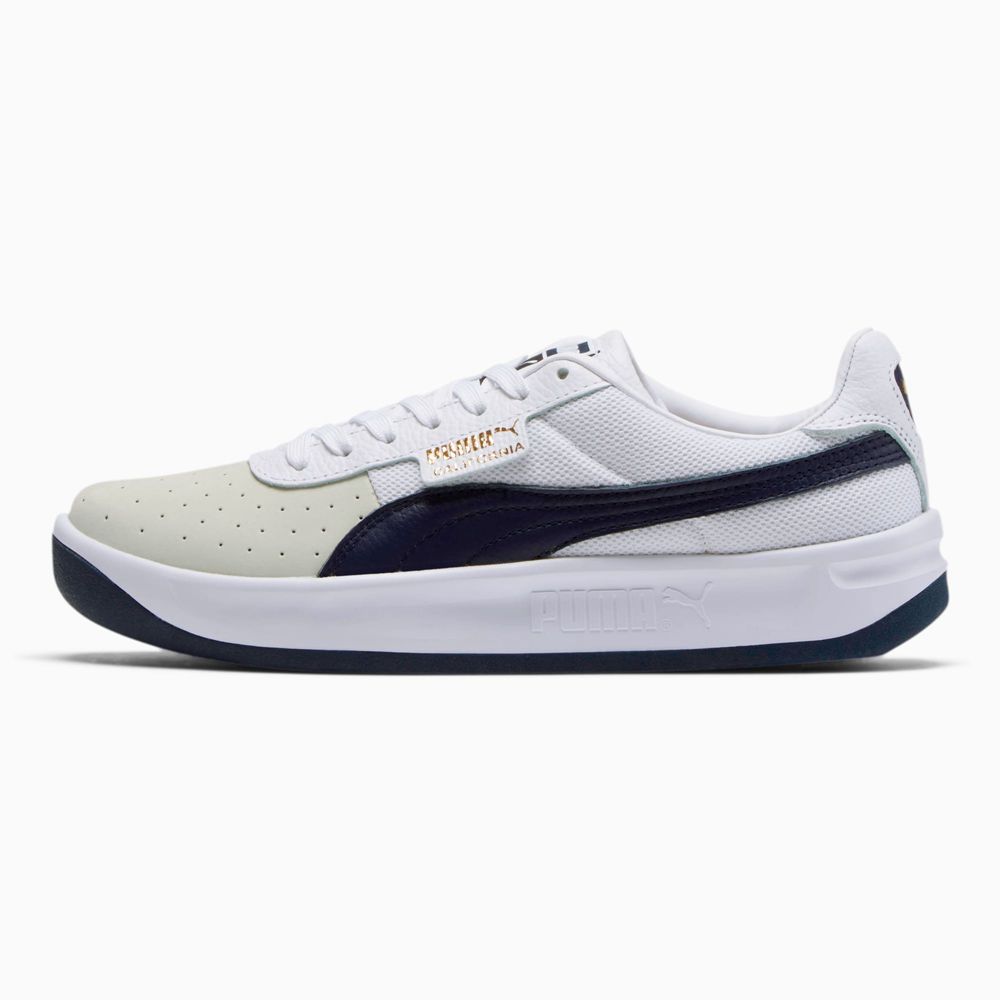 Puma California Casual Férfi Sportcipő - Fehér/Sötétkék/Fehér ( Hungary - TEQSK0736 )